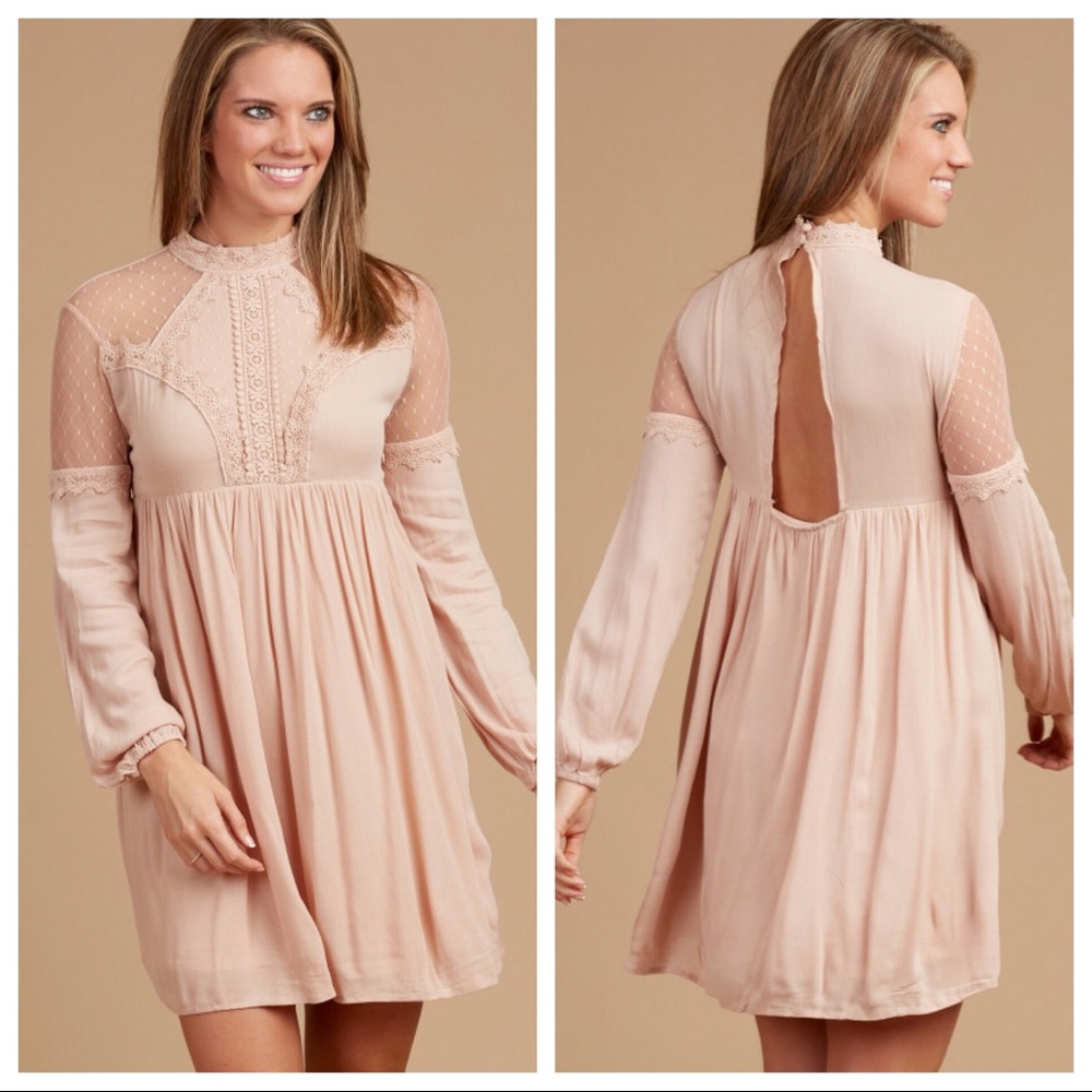 Altar’d State ‘By the Book’ Long Sleeve Dress